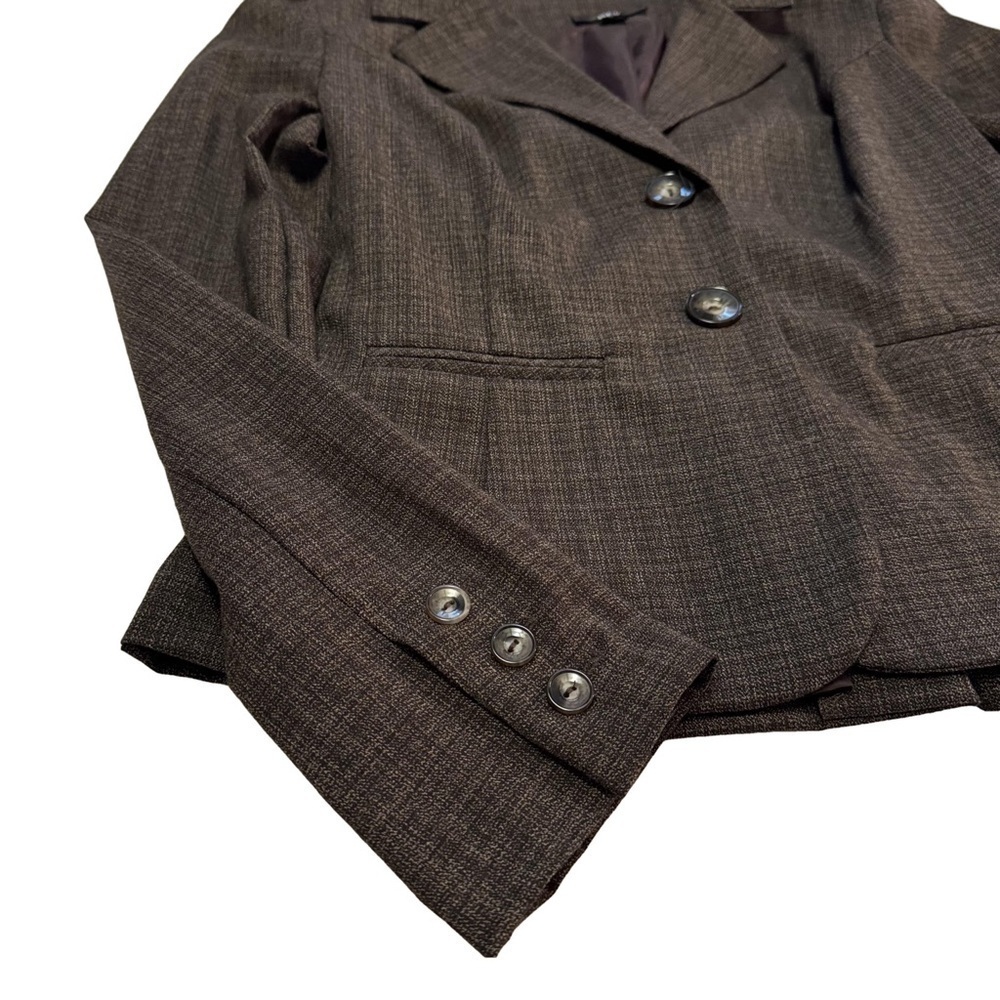 Vintage BCX Women's Brown Tweed Skirt Suit Set Skirt SZ 5 Jacket Size Large NWT - Picture 14 of 16